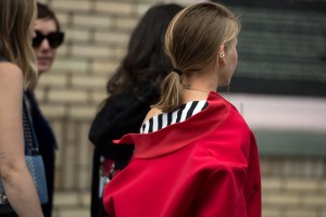 Street style at New York Fashion Week spring 2018.