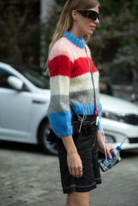 Street style at New York Fashion Week spring 2018.