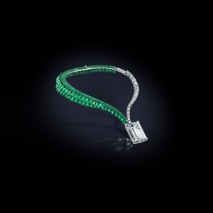 Jeweler De Grisogrono unveiled its "Creation I," a necklace featuring a 163.41-carat D-Color Type IIA diamond of Flawless clarity. The necklace will be sold at Christie’s in Geneva on Nov. 14.