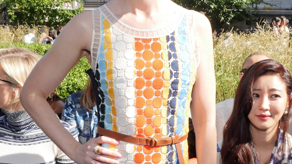 Emily Blunt in the Front Row at Tory Burch RTW Spring 2018