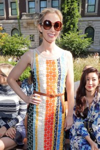 Emily Blunt in the Front Row at Tory Burch RTW Spring 2018