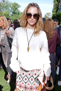 Sofia Sanchez Barrenechea in the Front Row at Tory Burch RTW Spring 2018