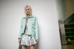 Backstage at Versus Versace RTW Spring 2018