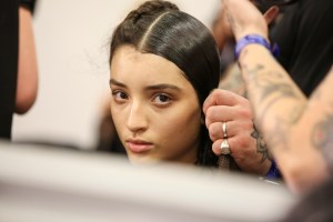 Backstage at Yohji Yamamoto RTW Spring 2018