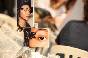 Backstage at Yohji Yamamoto RTW Spring 2018