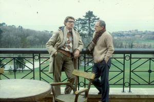 Yves Saint Laurent and Pierre Bergé at Château Gabriel