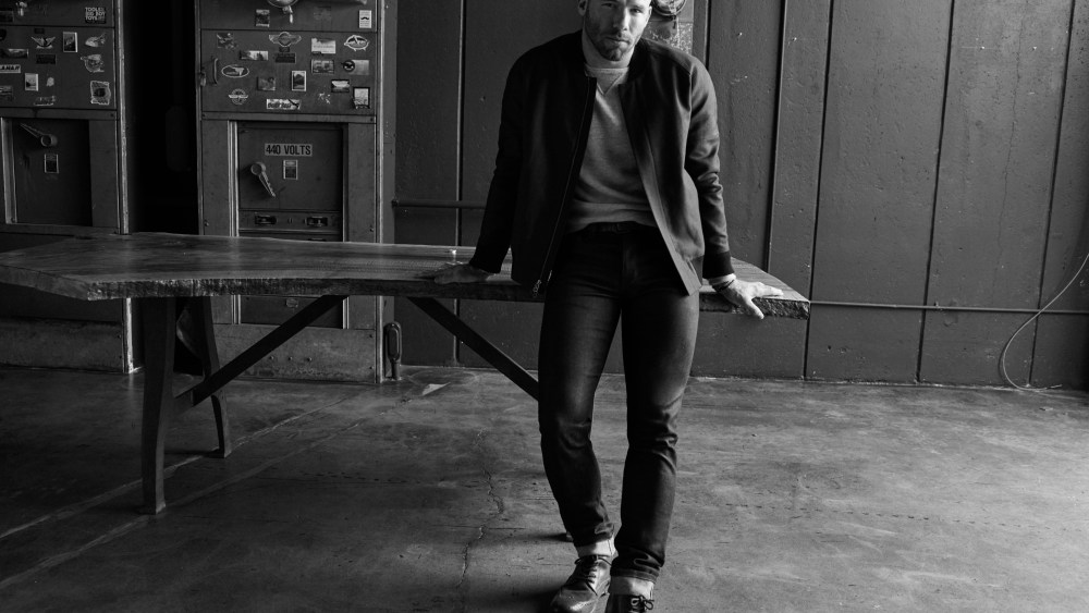 Julian Edelman in his Joe's Jeans capsule.