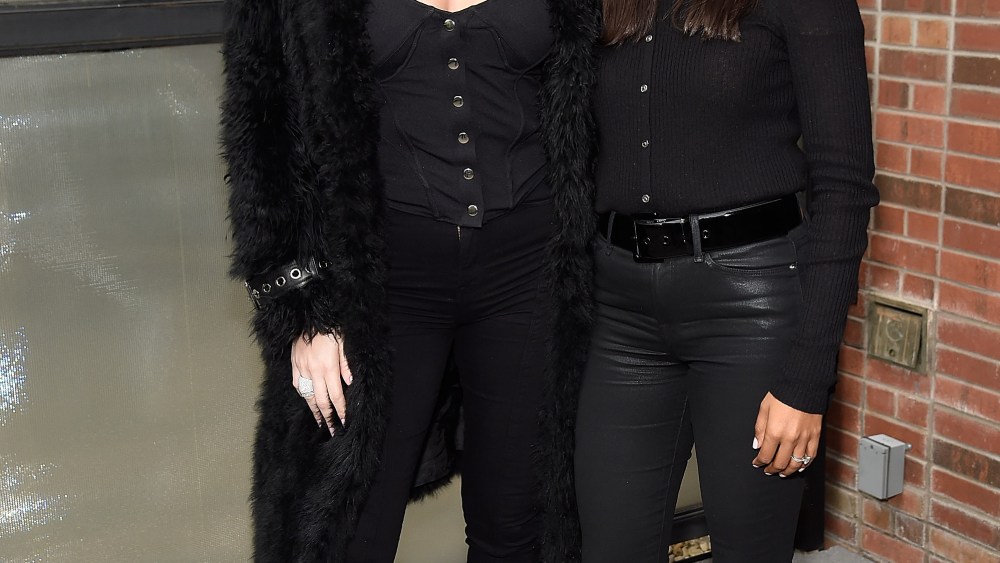 NEW YORK, NY - OCTOBER 26:  (Exclusive Coverage) Khloe Kardashian and Emma Grede attend Good American press luncheon at Arlo Soho on October 26, 2017 in New York City.  (Photo by Kevin Mazur/Getty Images for Good American)