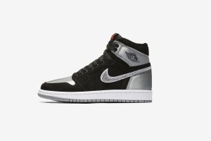 The Aleali May Air Jordan 1 "Satin Shadows" sneakers.