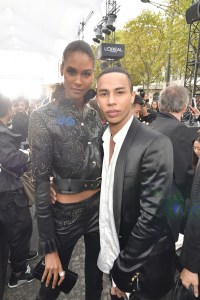 Cindy Bruna and Olivier Rousteing