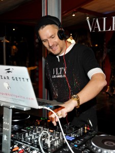 LOS ANGELES, CA - OCTOBER 26:  Balthazar Getty spins at Valentino VLTN Maxfield pop up store opening at Maxfield on October 26, 2017 in Los Angeles, California.  (Photo by Donato Sardella/Getty Images for Valentino)