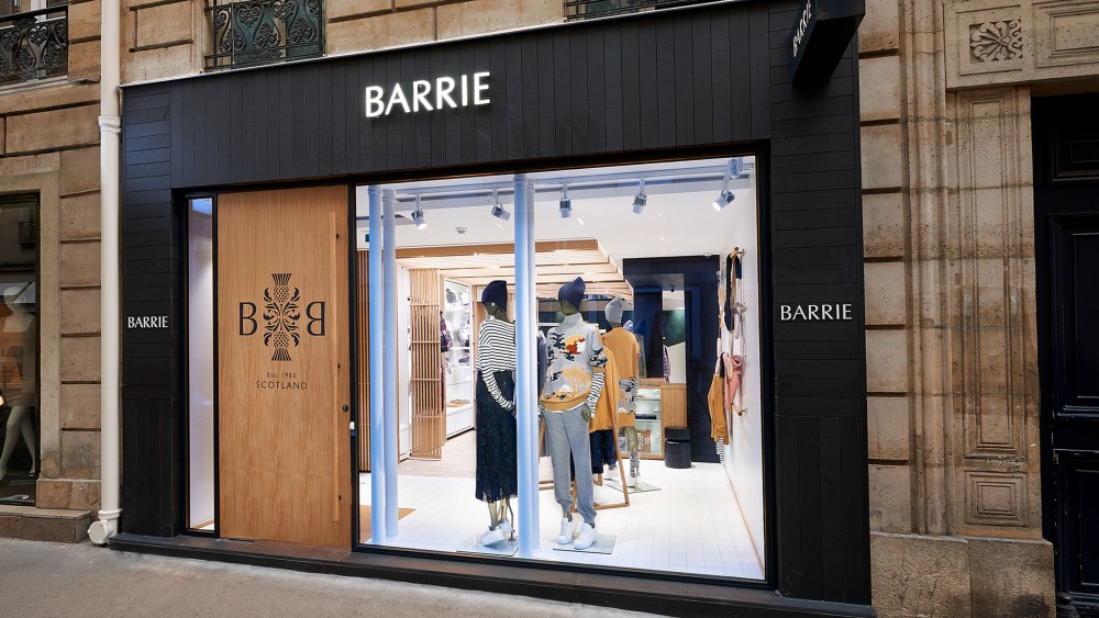Barrie Knitwear on Rue Cambon.