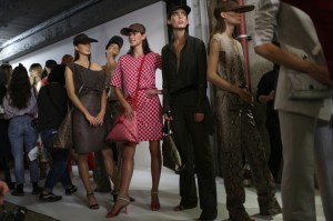 Backstage at Akris RTW Spring 2018