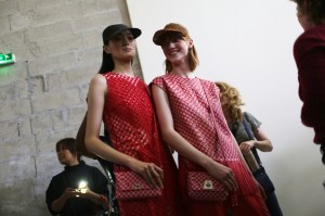 Backstage at Akris RTW Spring 2018