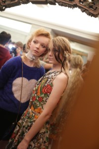 Backstage at John Galliano RTW Spring 2018
