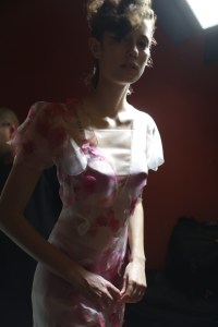 Backstage at John Galliano RTW Spring 2018