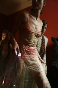 Backstage at John Galliano RTW Spring 2018