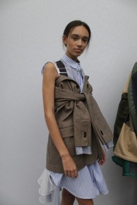 Backstage at Sacaï RTW Spring 2018