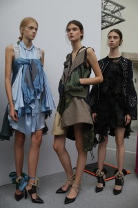 Backstage at Sacaï RTW Spring 2018