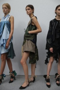 Backstage at Sacaï RTW Spring 2018