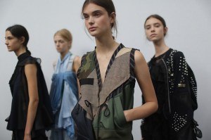 Backstage at Sacaï RTW Spring 2018