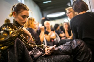 Backstage at Shiatzy Chen RTW Spring 2018