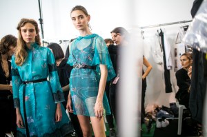 Backstage at Shiatzy Chen RTW Spring 2018