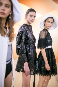 Backstage at Shiatzy Chen RTW Spring 2018