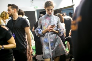 Backstage at Shiatzy Chen RTW Spring 2018