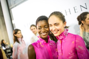 Backstage at Shiatzy Chen RTW Spring 2018