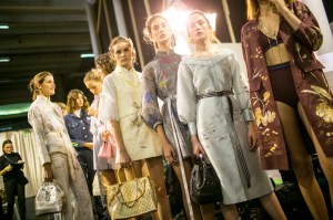 Backstage at Shiatzy Chen RTW Spring 2018