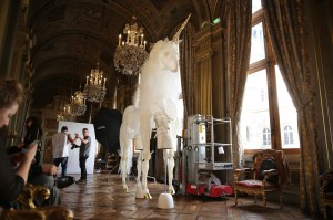 Backstage at Thom Browne RTW Spring 2018