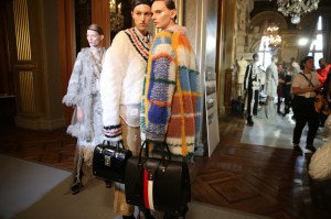Backstage at Thom Browne RTW Spring 2018