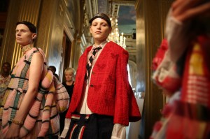 Backstage at Thom Browne RTW Spring 2018