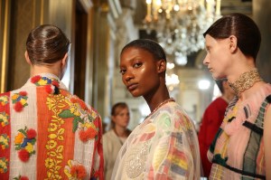Backstage at Thom Browne RTW Spring 2018