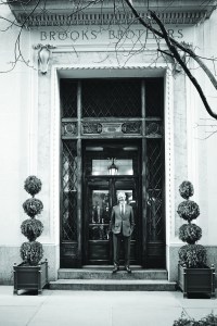 Claudio Del Vecchio Outside Of Brooks Brothers Madison Avenue Flagship.