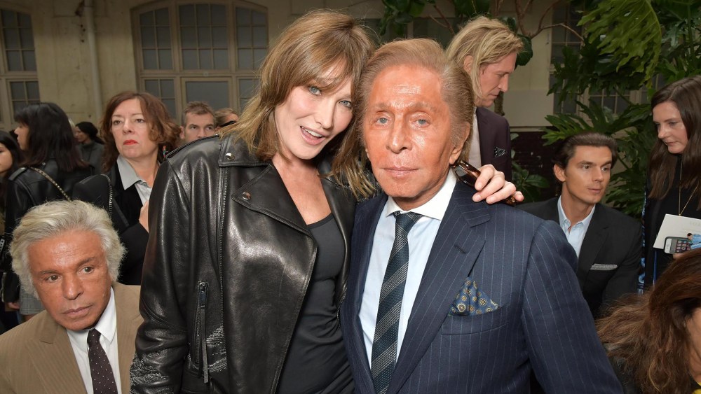 Carla Bruni and Valentino Garavani