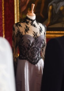 The Valencia dress, part of Catherine Walker and Co.'s Fall 2017 collection, from Catherine Walker and Co.'s 40th anniversary exhibition at Spencer House