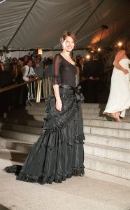 Christy Turlington at the Met Gala in 2001