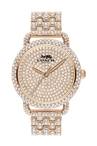 A Coach watch with Swarovski crystals.