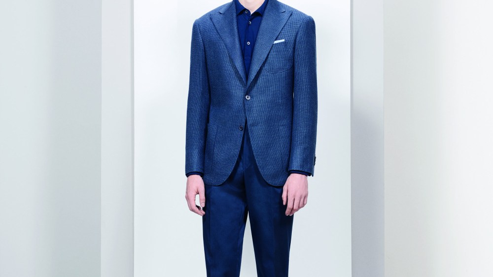 A look from Corneliani’s Spring 2018 collection.