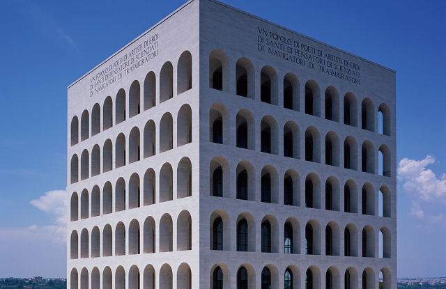 Fendi headquarters at the Palazzo della Civiltà Italiana in Rome.