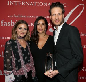 Olivia Palermo, Rebecca Minkoff and Uri Minkoff.