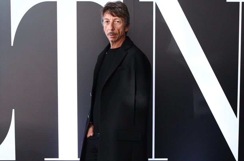 Pierpaolo Piccioli outside the Valentino pop-up in Tokyo
