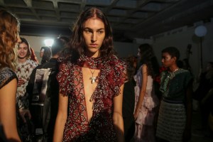 Backstage at Giambattista Valli RTW Spring 2018