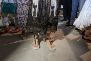 Backstage at Giambattista Valli RTW Spring 2018