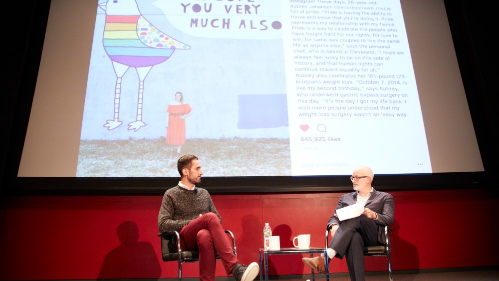 Instagram's Systrom with Hearst's Young