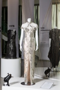 A modern take on the Chinese traditional dress by designer Barney Cheng.