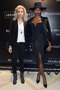 Victoria Brito, Damaris LewisIntimissimi flagship boutique opening, New York, USA - 18 Oct 2017