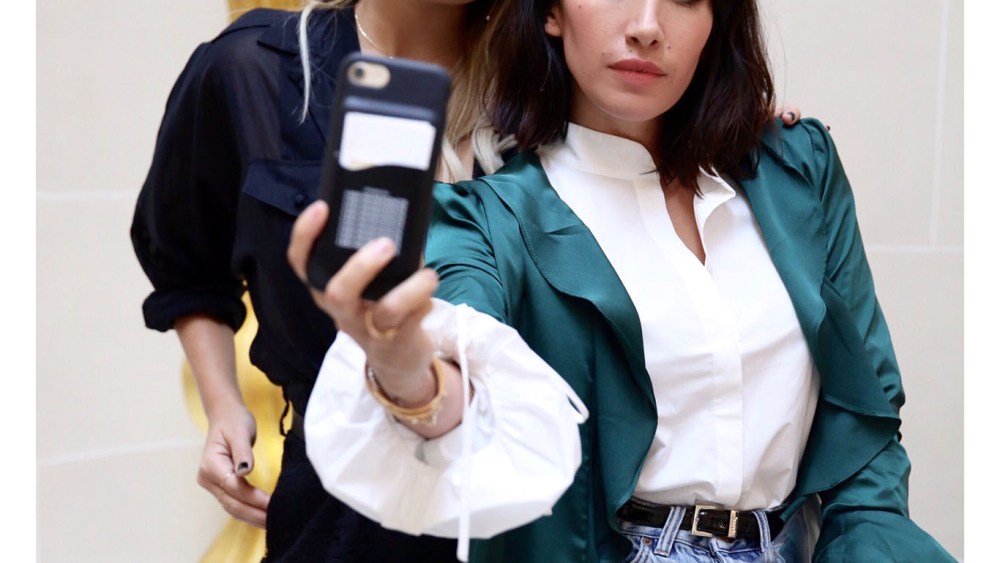 Danielle Bernstein and Jen Atkin at a brunch Revolve hosted for Atkin in Paris last month.